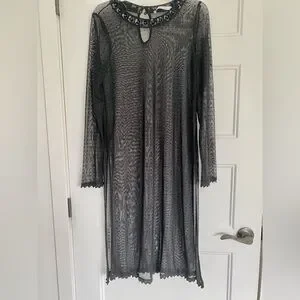 chinese dress ladies Zara Black And White Polka Dot Ruched Long Dress | Gently Used main image 1